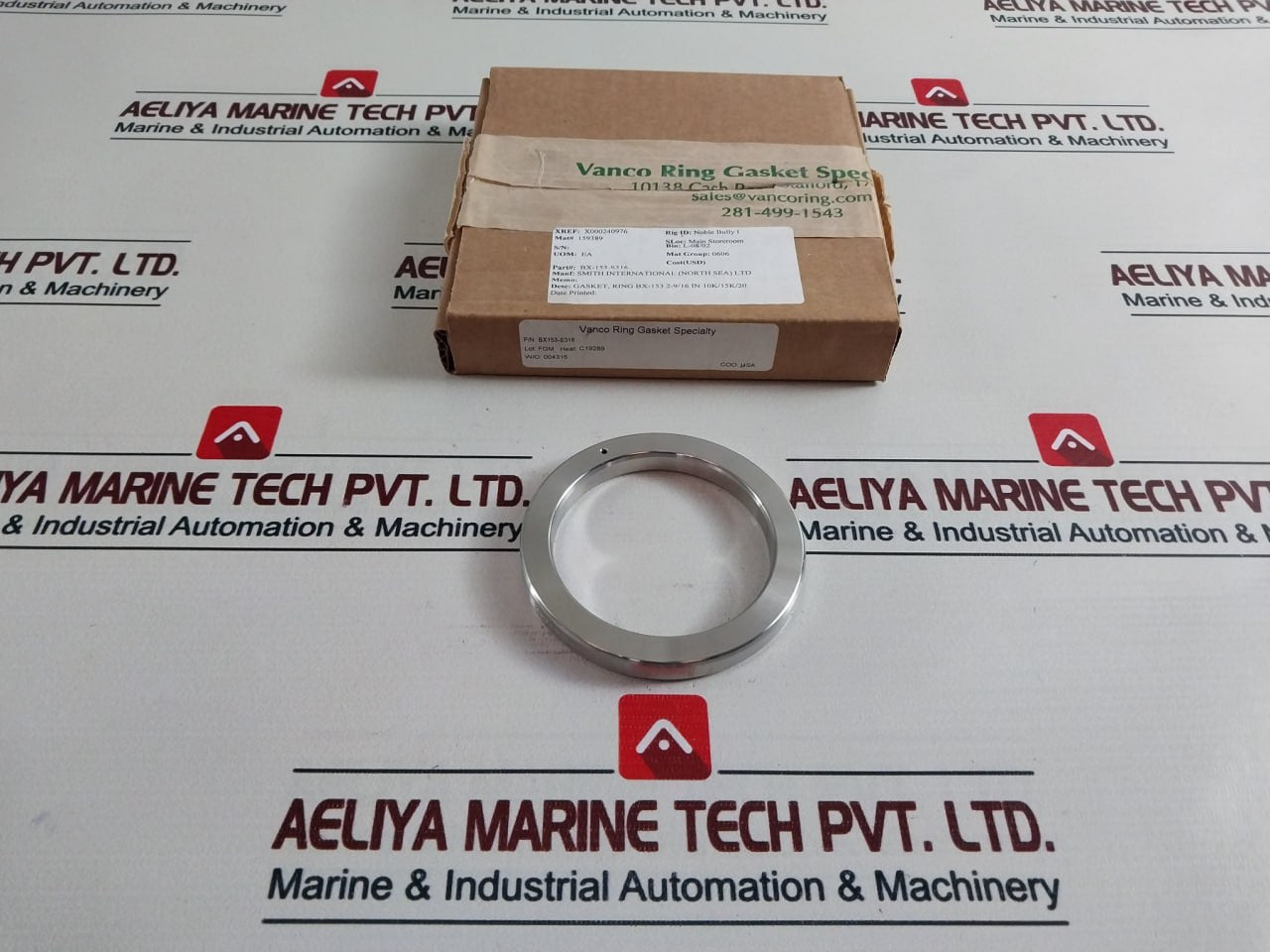 Vanco 6A0003 Gasket Ring Bx-153 2-9/16 In 10K/15K/20