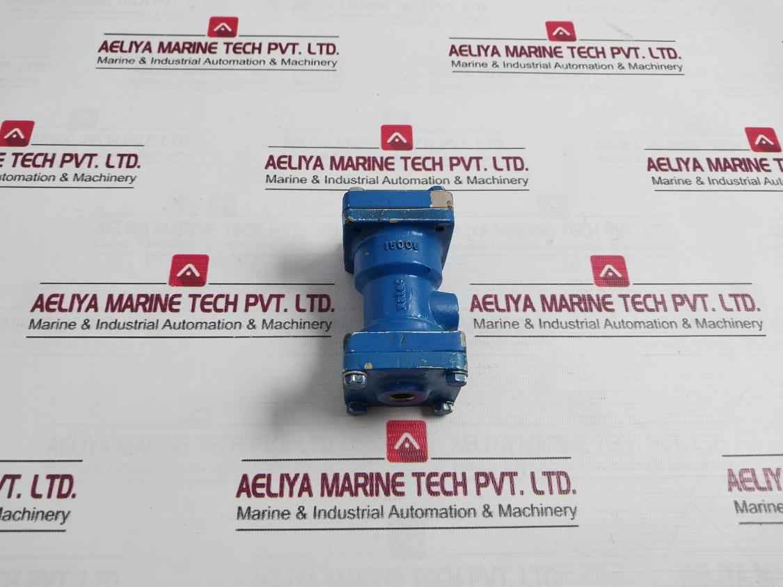Vatec 15006 Inline Valve Body-blue Cast Metal, Flanged Ends, Heavy Duty