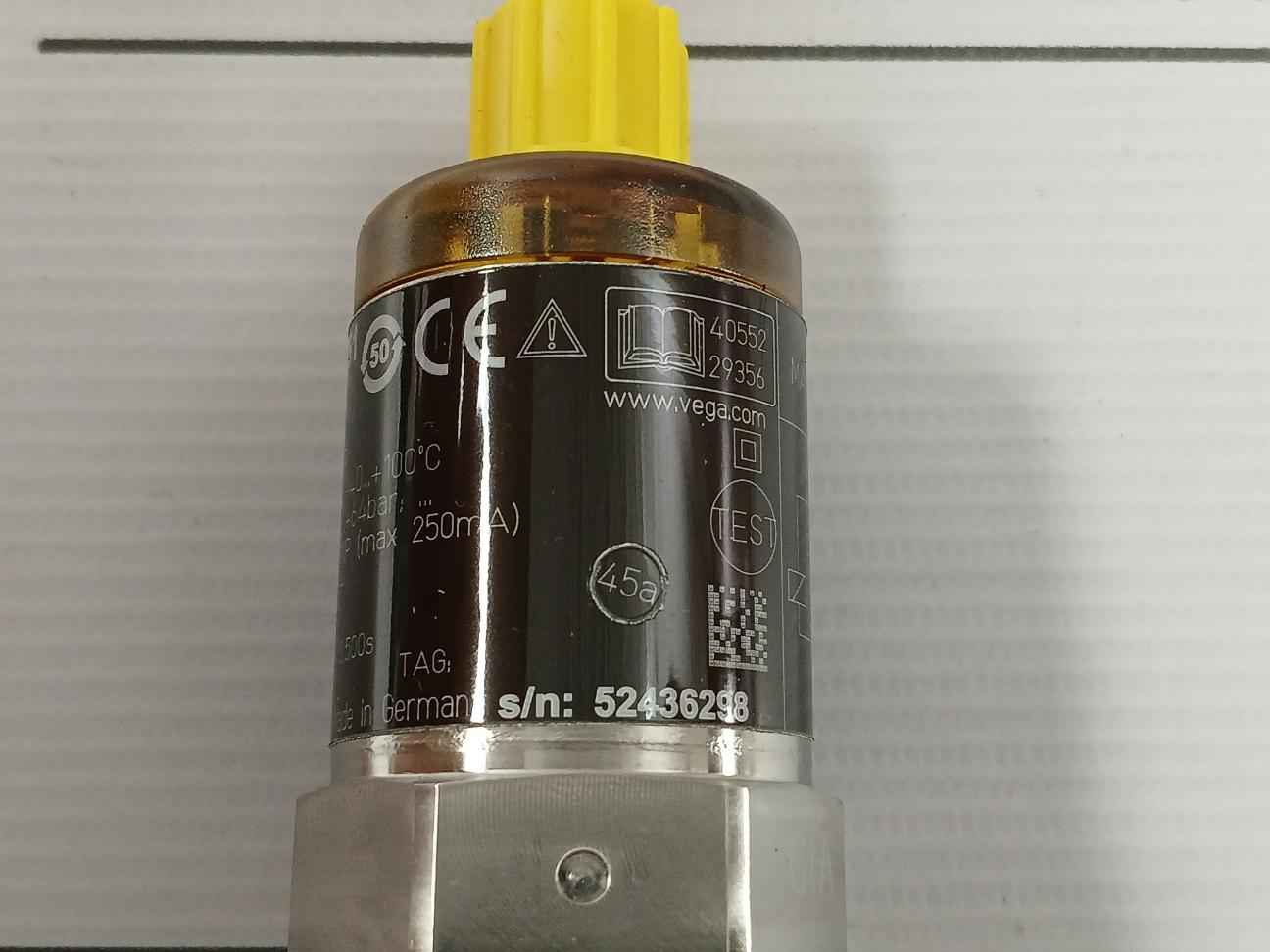 Vega Sg51.Xmsgatpm Vibrating Level Switch F/ Liquid Vegaswing 51 -40 To +100°C