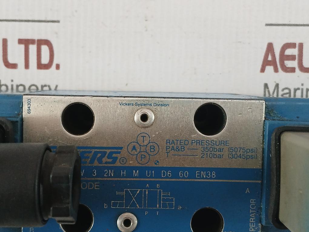 Vickers Directional Control Valve Dg4V 3 2N H M U1 D6 60 En38