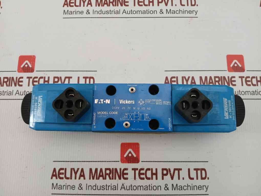 Vickers Solenoid Operated Directional Control Valve 24V Dc, Dg4V 3S 7C M U H5 60