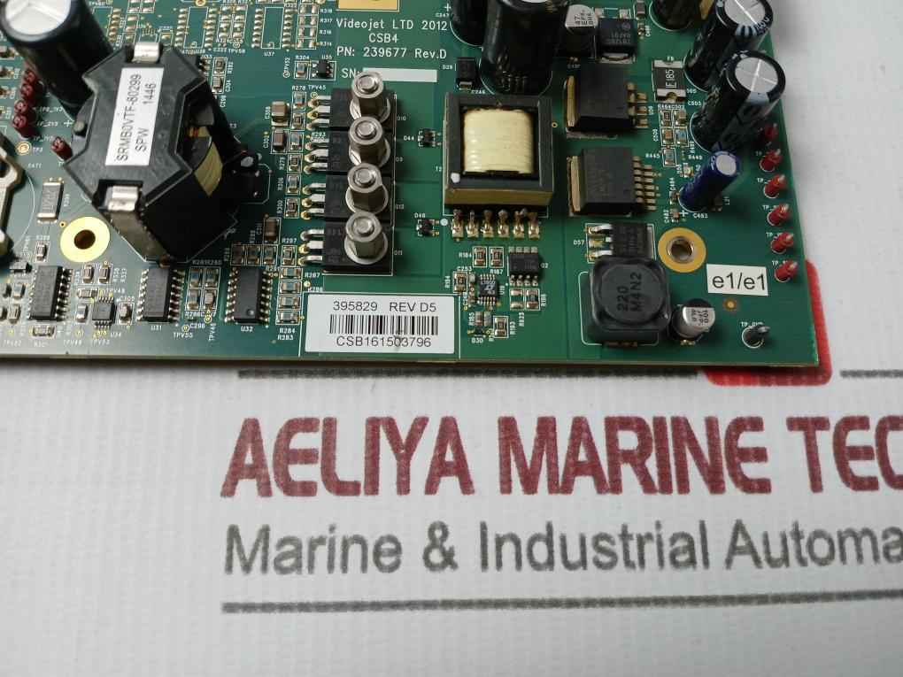 Videojet 239677 Control System Board Rev D Csb161503796, Srmb0Vtf-80299