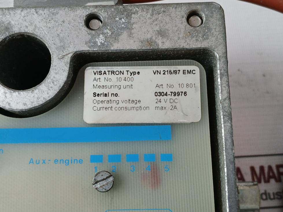Visatron Vn 215/87 Emc Oil Mist Detector 24Vdc 2A Ip54 60,00 Mmh2O, 33K Ohm