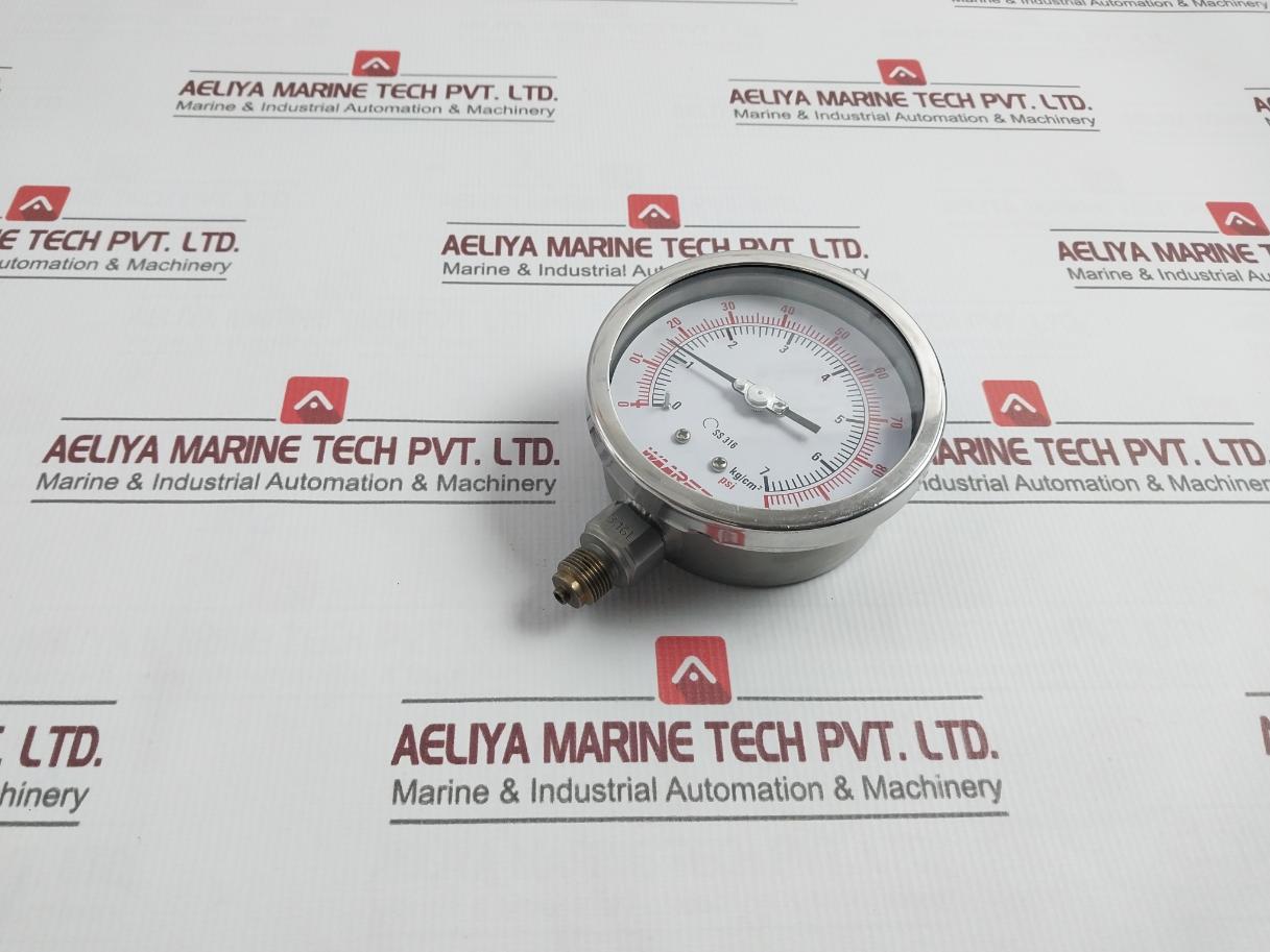 Waaree Ss 316 Pressure Gauge 0-100 Psi