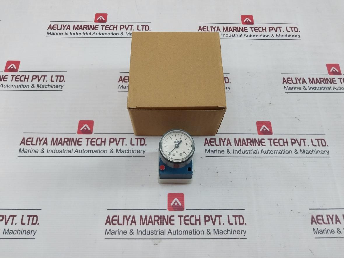 Wabco 3526010500 Directional Control Valve W/ Pressure Gauge 0 To 10 Bar