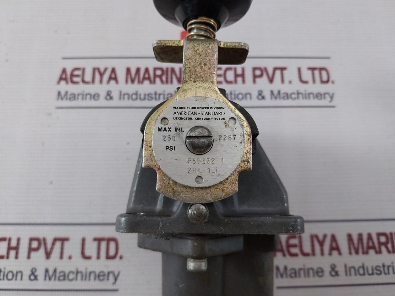 Wabco P59332-1 Pilotair Lever Operated Valve 250 Psi
