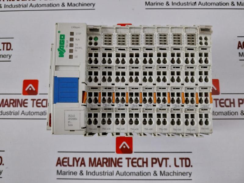Wago 750-600 Terminal End Module W/ 750-602, 750-430, 750-530, 750-348