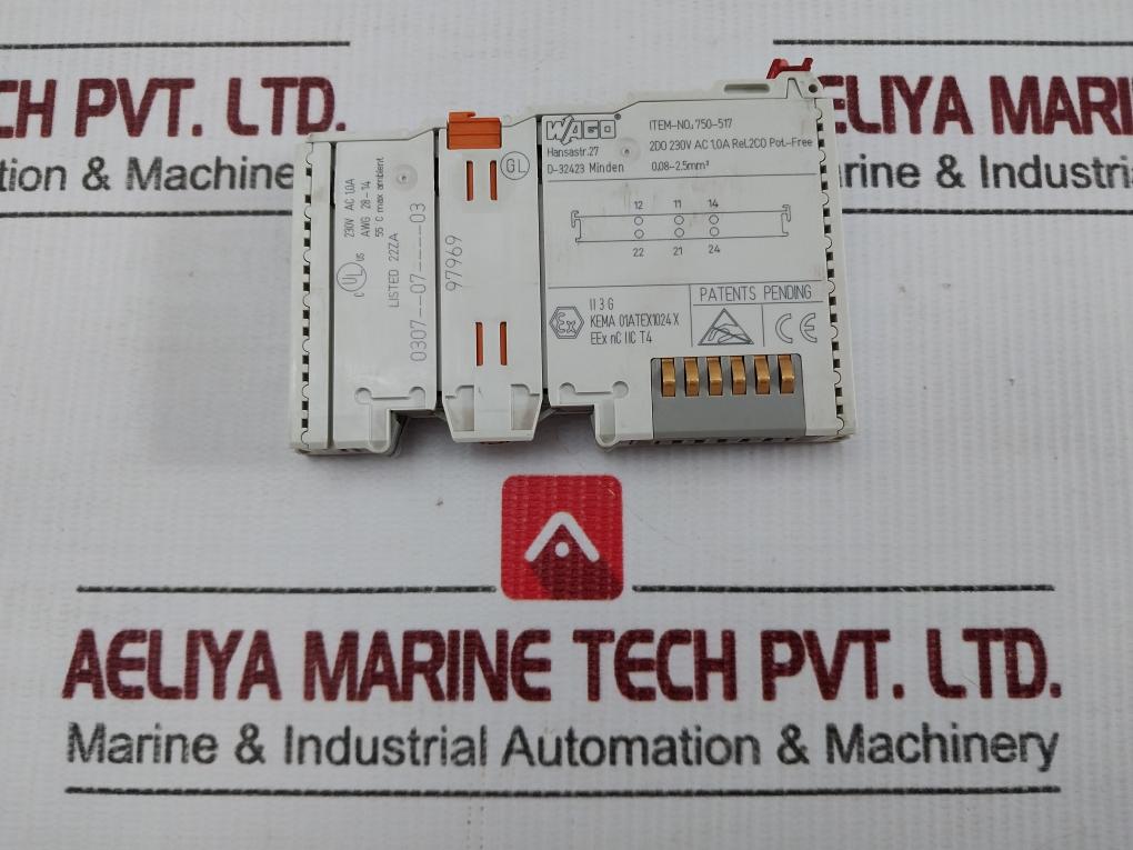 Wago Digital Output Module 230V Ac 1,0A Part No 750-517