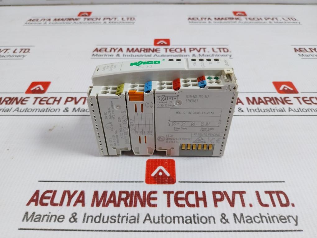 Wago Ethernet Fieldbus Coupler 24Vdc 750-342