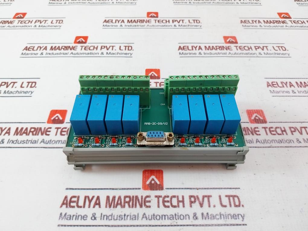 Wago Rm8-2c-d9/v2 Relay Board 24vdc Coil 5a 250vac 5a 30vdc