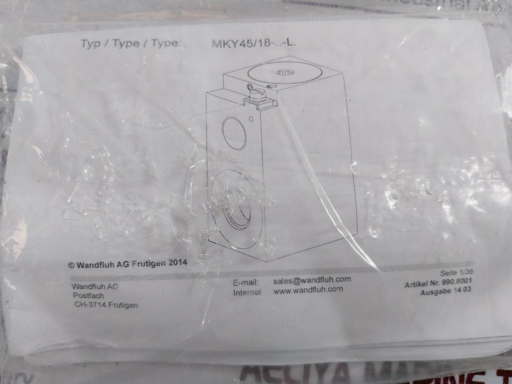 Wandfluh MKY45/18X60-G24/L15 Solenoid Coil 24 VDC IP67 15W