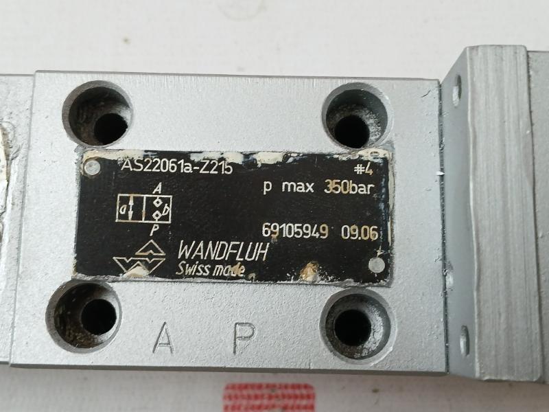 Wandfluh Sis45V-g24-m64 Solenoid Valve 24Vdc 350Bar