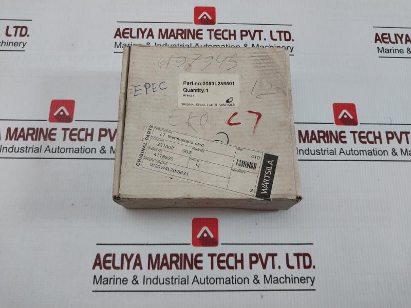 Lt Thermostatic Pcb Card 0-60.000 Rpm 0050L289501 Wartsila 1044B