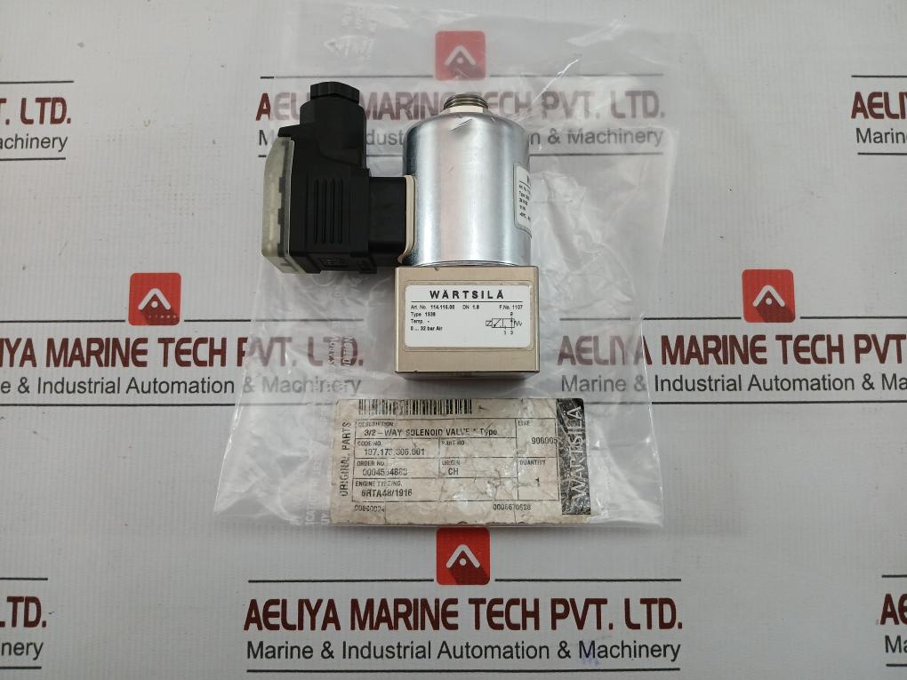 118.100.024N 3/2-way Solenoid Valve Wartsila 24V Dc