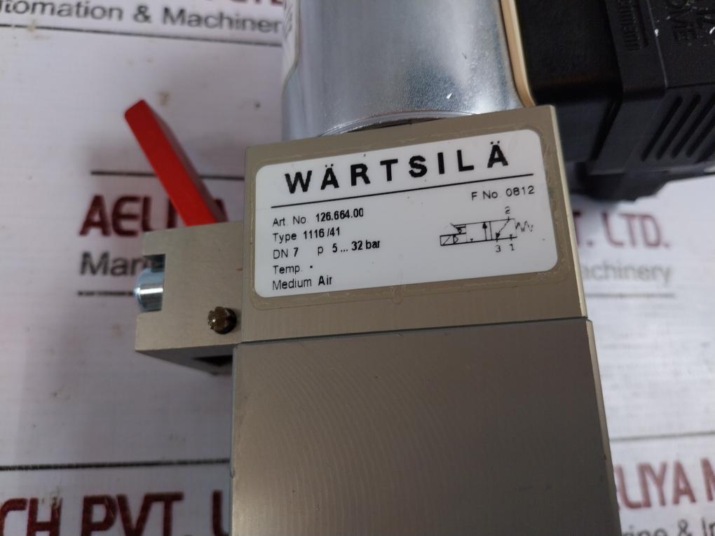Wartsila 126.664.00 Solenoid Valve 24V Dc 11W 5 To 32 Bar