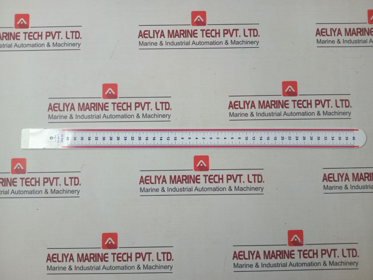 Wartsila 6Rta62/490 U-tube Gauge G1/4 40-0-40 M Bar X100 Pa