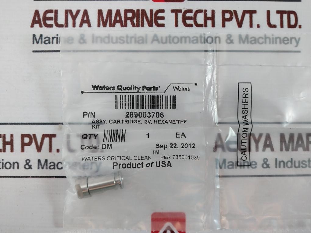 Waters 289003706 Cartridge Assembly I2V, Hexane/Thf Kit