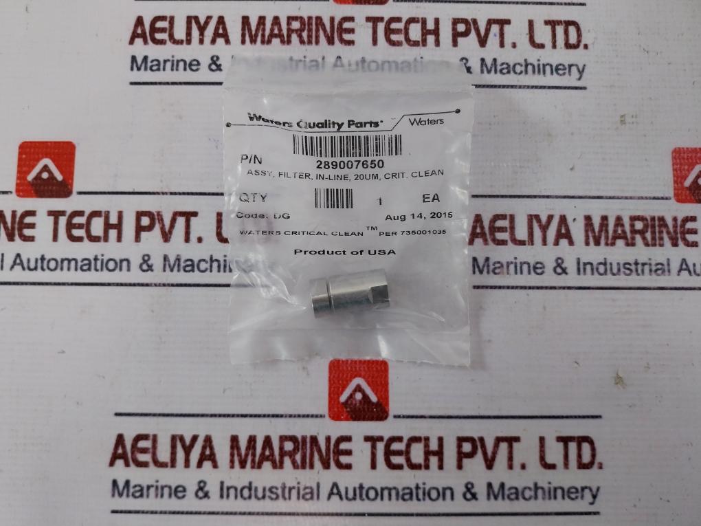 Waters 289007650 Critical Clean In-line Filter Assy 20Um Code: Ag