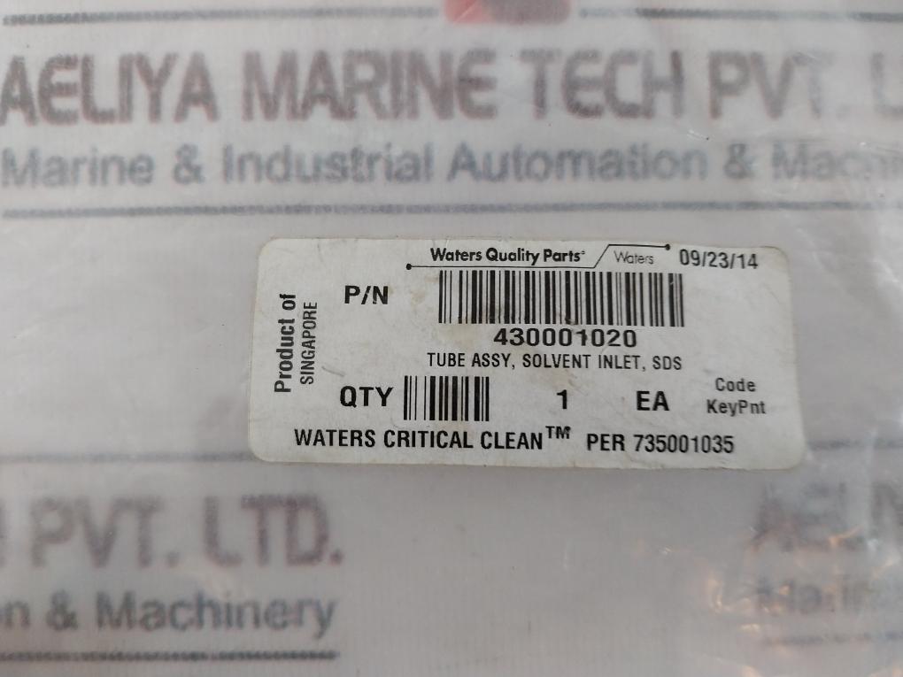 Waters 430001020 Tube Assy, Solvent Inlet, Sds Set
