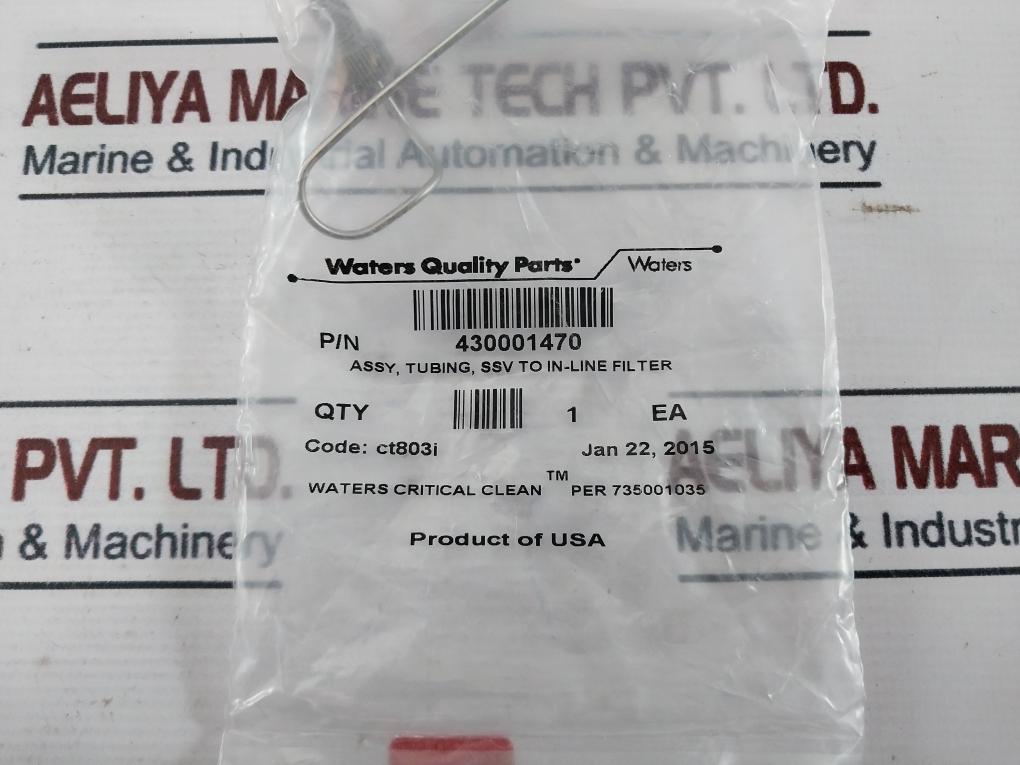 Waters 430001470 Tubing Assembly Ssv To In-line Filter Ct803I