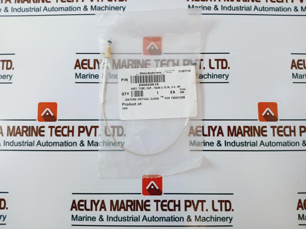 Waters 430003616 Tube Assembly Cap 75Um X 10 In, V-v, Hp Mm