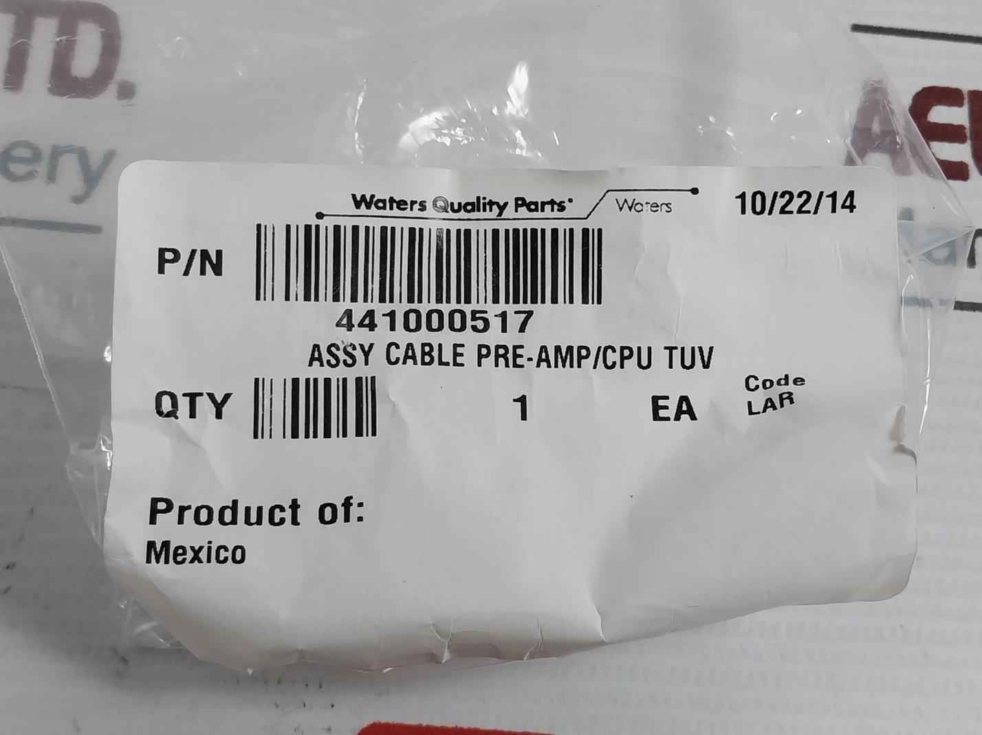 Waters 441000517 Pre-amp/Cpu Tuv Cable Assy