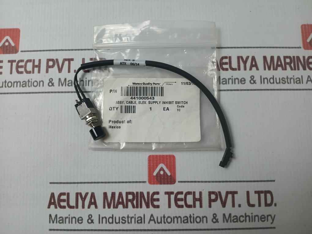 Waters 441000543 Elevator Supply Inhibit Switch Cable Assembly Rev-b