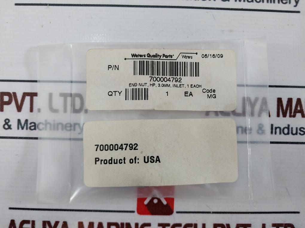 Waters 700004792 Inlet End Nut 3.0Mm