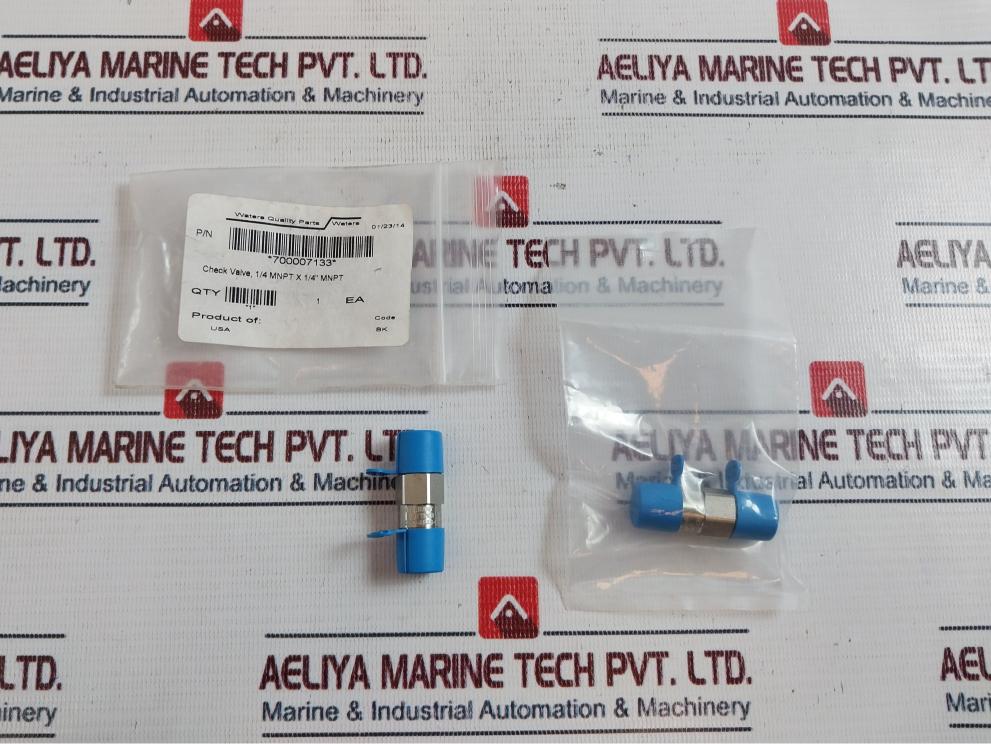 Waters 700007133 Check Valve, 1/4 MNPT X 1/4" MNPT