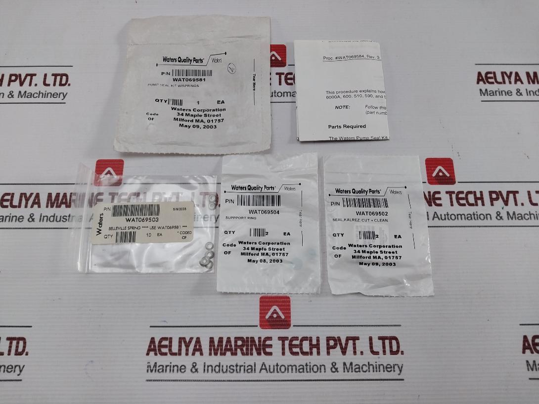 Waters Pump Seal Kit W/Spring Wat069581