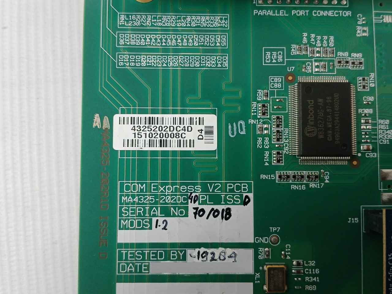 Waters Tsl1-4 Com Express V2 Printed Circuit Board Rev C Ma4325-202Dc40Pl