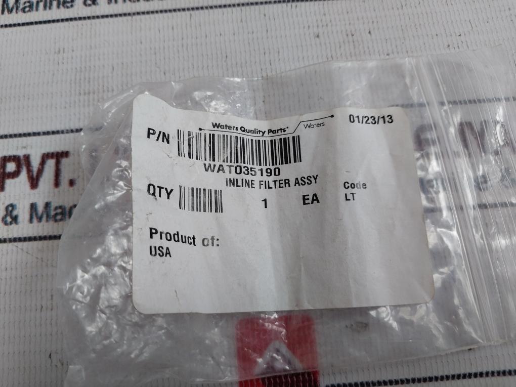 Waters Wat035190 Inline Filter Assy Code: Lt