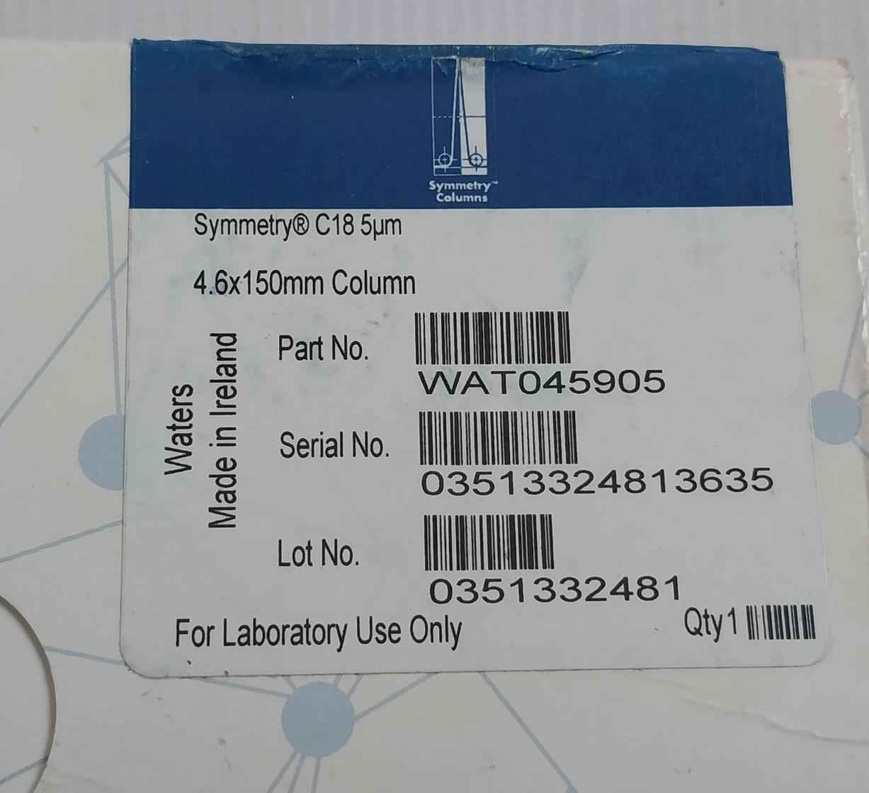 Waters Wat045905 Symmetry Column C18 4.6 X 150Mm