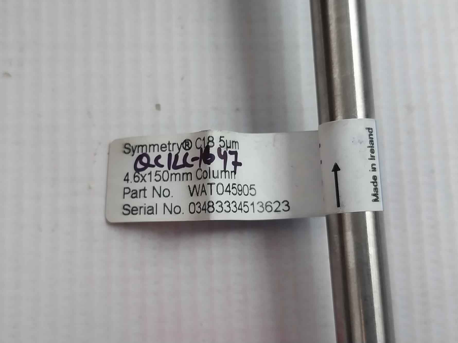 Waters Wat045905 Symmetry Column C18 5Um 4.6 X 150Mm