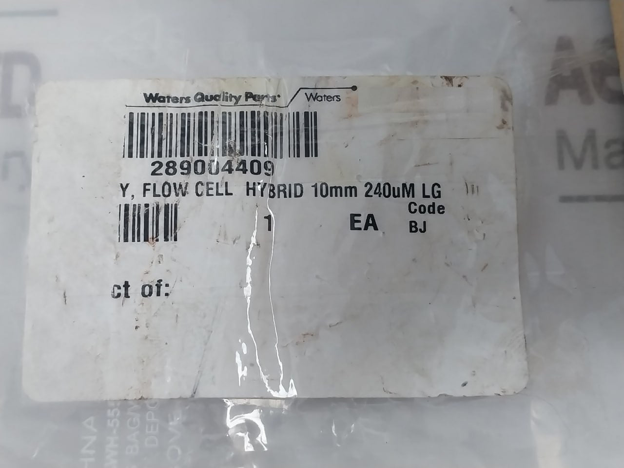 Waters 289004409 Flow Cell Hybrid Assy 10Mm 418000244 1000 Psi 70 Bar