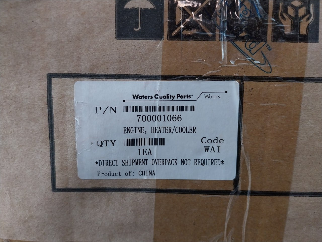 Waters 700001066 Heater/Cooler Engine Wath-289001192-d 31K0G059