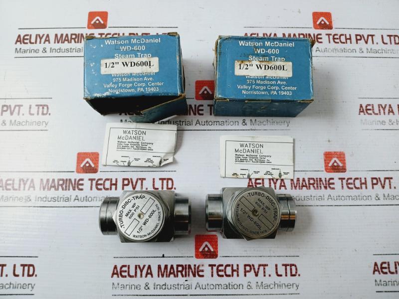 Watson-McDaniel 1/2" WD-600L TURBO DISC STEAM TRAP 926.07.00.017