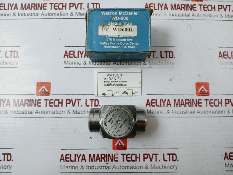 Watson-McDaniel 1/2" WD-600L TURBO DISC STEAM TRAP 926.07.00.017