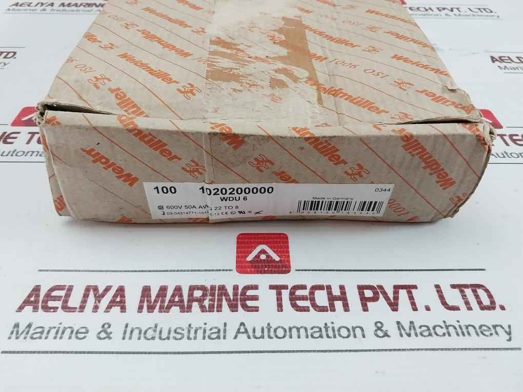 Wdu 6 Feed-through Terminal Block Weidmuller (1Box = 100Pcs)