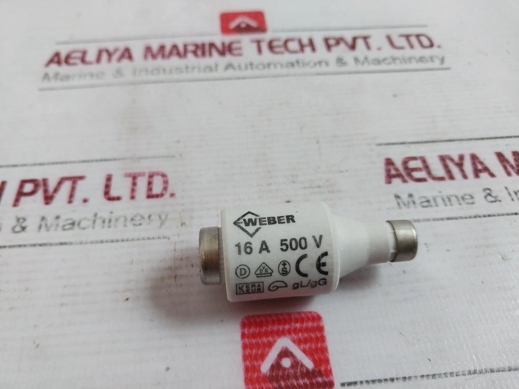 Weber Dt Ii Bottle Shaped Ceramic Fuse 16A 500V Gl/Gg 7611919017091