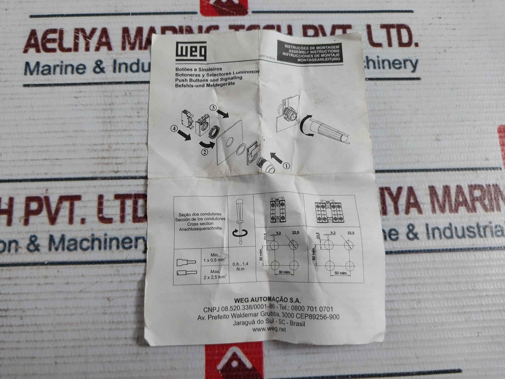 Weg Csw-sd3 Push Button And Signaling 10410276
