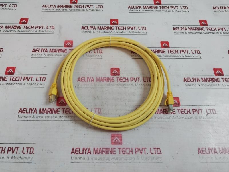 Weidmuller 1251580050 Ethernet Patch Cable Ie-c6Fp8Ly0050M40M40-y, E316369