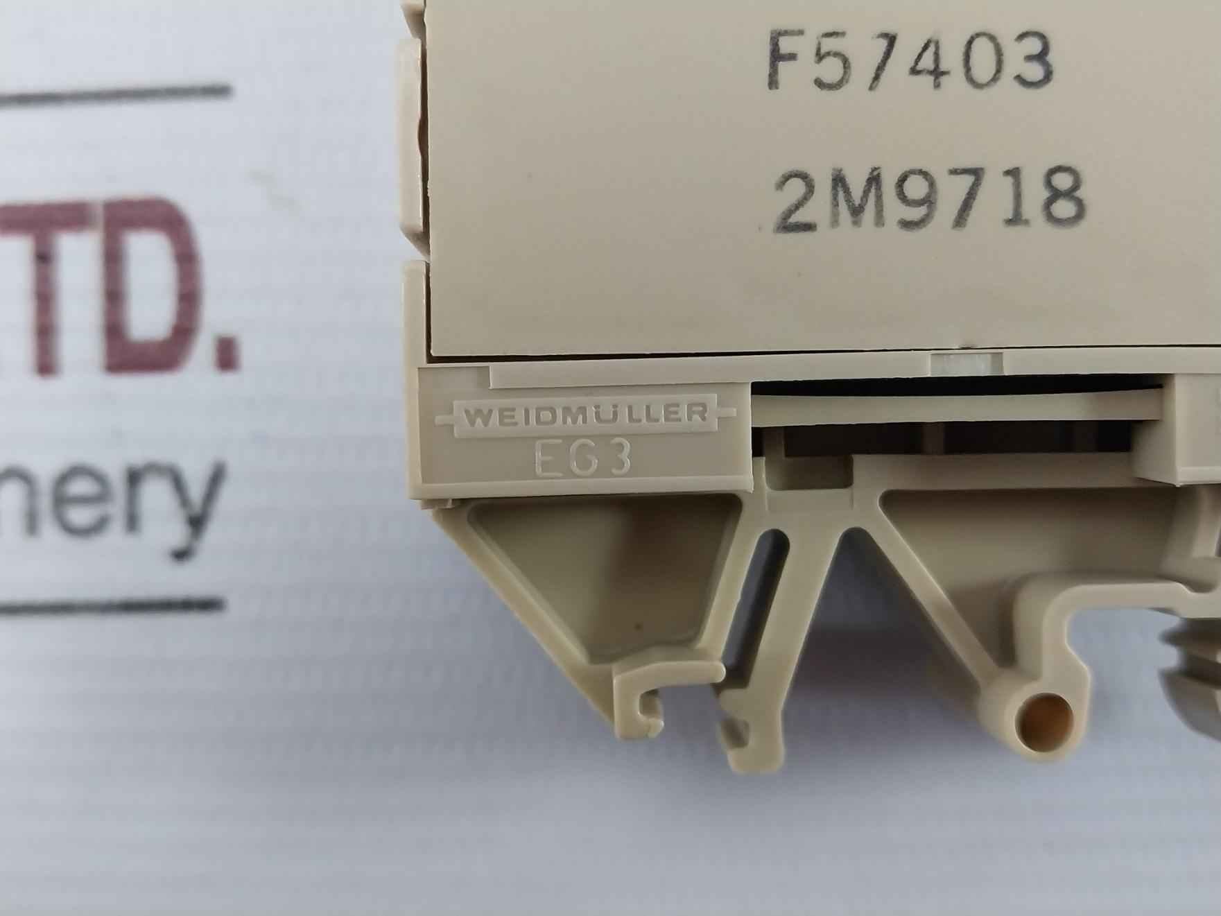 Weidmuller Eg3 Power Relay 250V 2M9718 2.5Mm2
