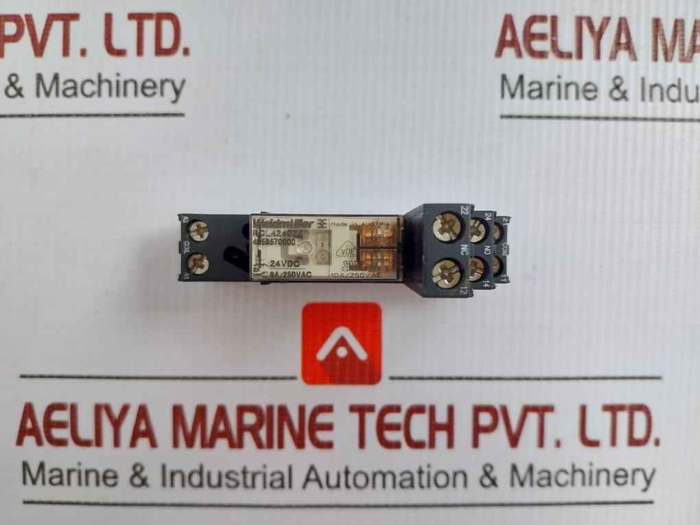 Weidmuller Relay With Socket 24 Vdc Assembly Src 2Co 8690830000