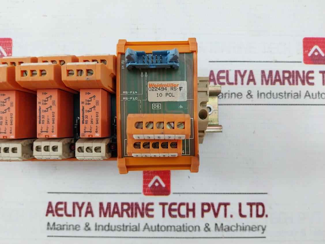 Weidmuller Rs-f14 Interface Module 10 Pol 10A/250Vac