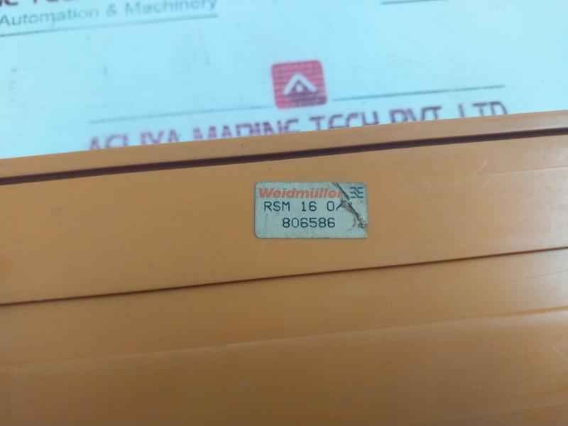 Weidmuller Rsm 16 Relay Module Es 900309 Ps 08-92 806586 300V 10A