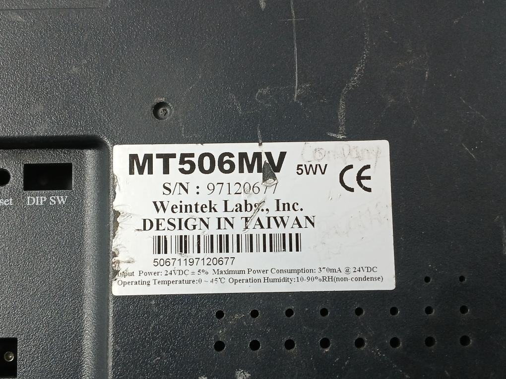 Weintek Mt506Mv Lcd Touch Screen Display Panel 370Ma At 24Vdc