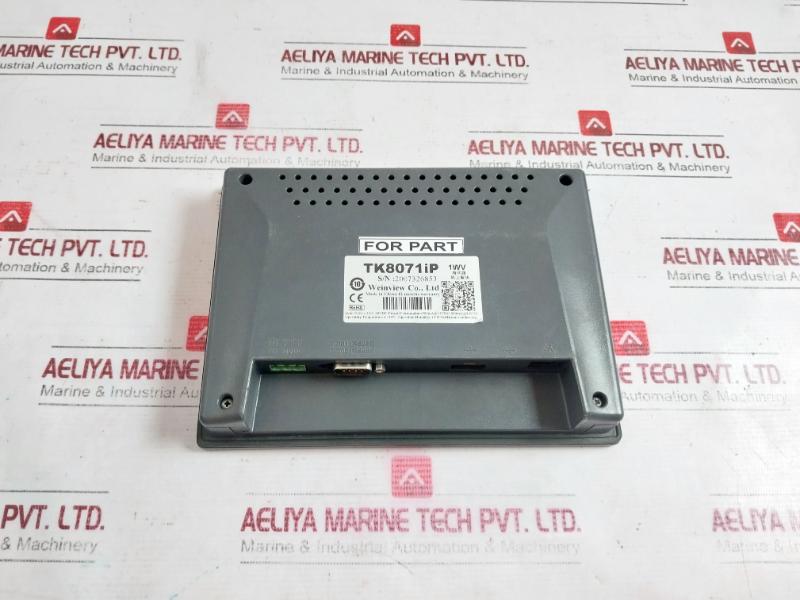 Weinview Tk8071Ip Hmi Display 10.5-28Vdc 300Ma At 24Vdc 0-50°C