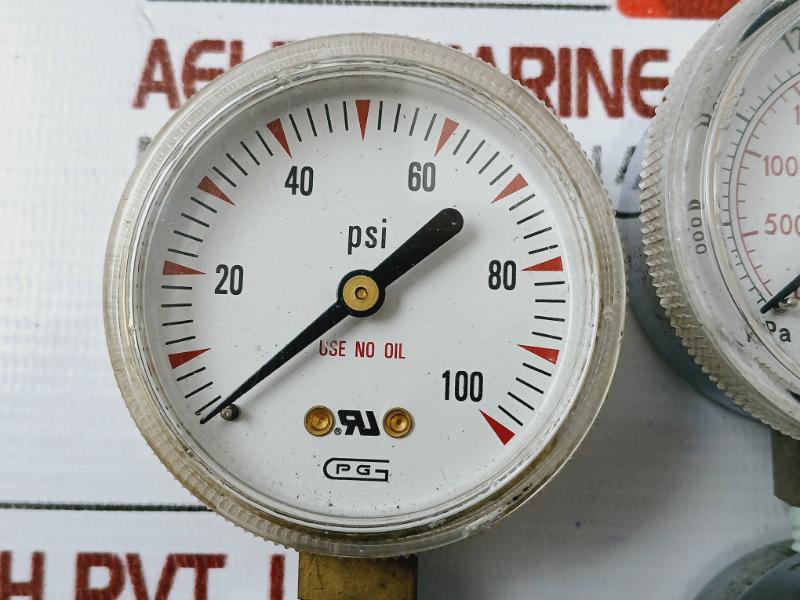 Western Medica M1-540-PG Compressed Gas Regulator W/ High Pressure Gauge