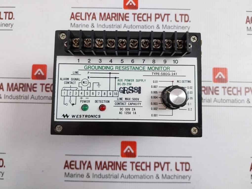 Westronics Grounding Resistance Monitor Sbdg-241